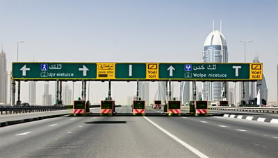 Dubai road toll electronic tag and payment solutions